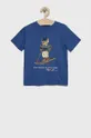 niebieski Polo Ralph Lauren T-shirt bawełniany dziecięcy 321853790004 Chłopięcy