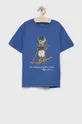 блакитний Дитяча бавовняна футболка Polo Ralph Lauren Для хлопчиків