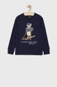 granatowy Polo Ralph Lauren Longsleeve bawełniany dziecięcy 323853792002 Chłopięcy