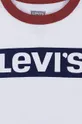Дитяча бавовняна футболка Levi's білий