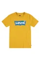 pomarańczowy Levi's T-shirt bawełniany dziecięcy Chłopięcy