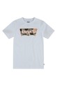 Dětské bavlněné tričko Levi's kulatý bílá 9ED581.NEW.B