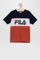 multicolor Fila T-shirt bawełniany dziecięcy Chłopięcy