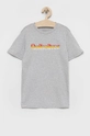 szary Quiksilver T-shirt bawełniany dziecięcy Chłopięcy