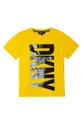 Dkny T-shirt dziecięcy D25D51.102.108 żółty