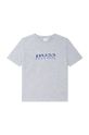 jasny szary Boss T-shirt bawełniany dziecięcy J25L52.114.150 Chłopięcy