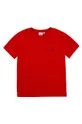 červená Detské bavlnené tričko Boss Chlapčenský