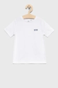 biały Boss T-shirt bawełniany dziecięcy J25L53.102.108 Chłopięcy