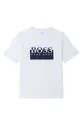 biały Boss T-shirt bawełniany dziecięcy J25L54.126.150 Chłopięcy