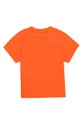 Boss T-shirt bawełniany dziecięcy J05869.74.81 pomarańczowy