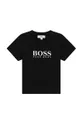czarny Boss T-shirt bawełniany dziecięcy J05P07. Chłopięcy