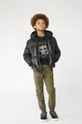 czarny Karl Lagerfeld T-shirt bawełniany dziecięcy Z25316.114.150 Chłopięcy