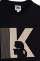 Karl Lagerfeld Tricou de bumbac pentru copii Z25308.126.150 negru AW21