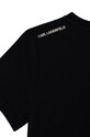 Karl Lagerfeld Tricou de bumbac pentru copii negru Z25308.126.150