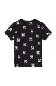 Karl Lagerfeld T-shirt bawełniany dziecięcy Z25305.114.150 czarny