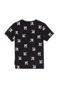 Karl Lagerfeld T-shirt bawełniany dziecięcy Z25305.162.174 czarny