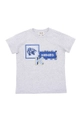 szary Kenzo Kids T-shirt bawełniany dziecięcy Chłopięcy