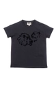 szary Kenzo Kids T-shirt bawełniany dziecięcy Chłopięcy