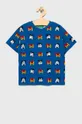 modrá Detské bavlnené tričko United Colors of Benetton x Disney Chlapčenský