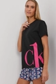 czarny Calvin Klein Underwear T-shirt piżamowy CK One Damski