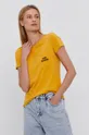 Jacqueline de Yong T-shirt żółty