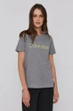 szary Calvin Klein t-shirt bawełniany