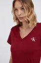 burgundské Calvin Klein Jeans - Tričko