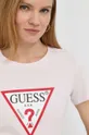 roza Pamučna majica Guess