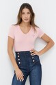 Guess T-shirt W1YI1A.J1311 różowy W1YI1A.J1311