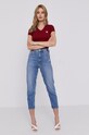 Guess T-shirt W1YI1A.J1311 W1YI1A.J1311 bordowy AA00