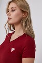 Guess T-shirt W1YI1A.J1311 bordowy W1YI1A.J1311