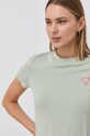 Guess T-shirt W1YI0Z.J1311 z elastanem zielony W1YI0Z.J1311