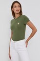Tričko Guess s elastanom zelená W1YI0Z.J1311