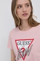 różowy Guess T-shirt