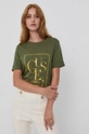 Guess T-shirt bawełniany zielony