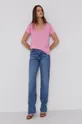 Bavlnené tričko Polo Ralph Lauren ružová