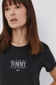 čierna Tričko Tommy Jeans