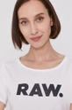 biały G-Star Raw T-shirt D19950.4107