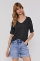 czarny Pepe Jeans T-shirt Anettes Damski