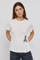 biały Patrizia Pepe T-shirt bawełniany