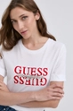 белый Футболка Guess