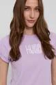 fioletowy Hugo T-shirt bawełniany 50455711