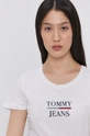 biały Tommy Jeans t-shirt DW0DW10411.4890