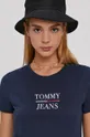 tmavomodrá Tričko Tommy Jeans