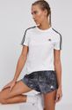 adidas T-shirt Essentials aplikacja biały GL0783