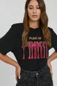 czarny Pinko T-shirt bawełniany