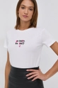 biały Pinko T-shirt bawełniany Damski