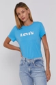 Levi's T-shirt bawełniany niebieski