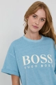 niebieski Boss T-shirt bawełniany 50454656