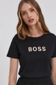 Хлопковая футболка Boss чёрный